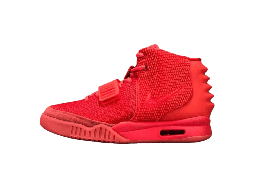 Nike Air Yeezy 2 Red October red colorway mesh and rubber sneakers