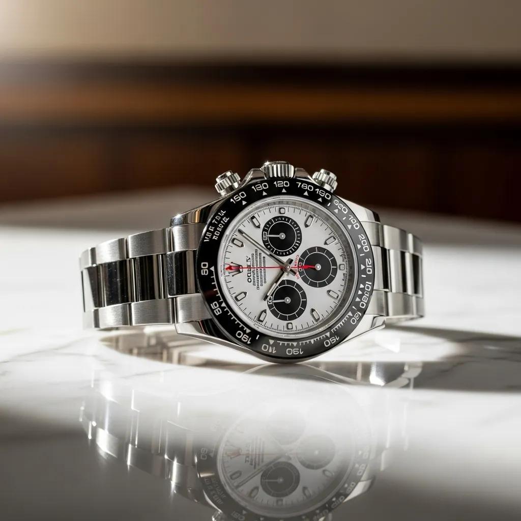 Rolex Daytona Replica: Complete 2026 Guide to Buying, Authenticity, and Pricing 1 Luxurious Rolex Daytona watch showcasing craftsmanship and elegance