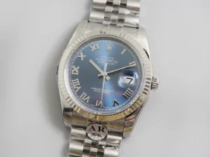 Fake Rolex Datejust Blue Roman Best Jubilee Bracelet 41MM