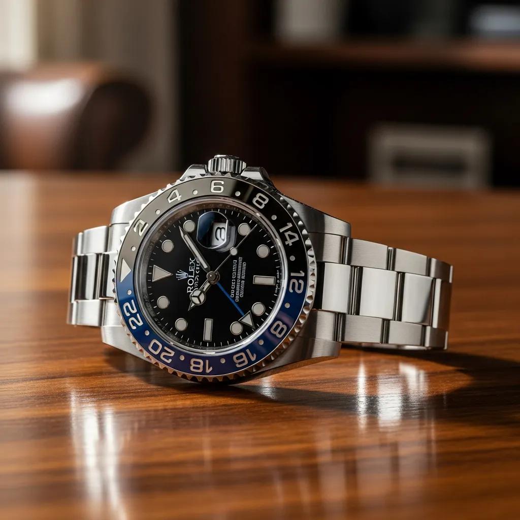 Authentic Rolex GMT Master watch showcasing luxury craftsmanship and precision