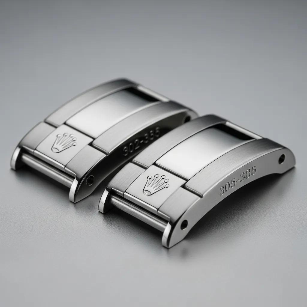 Authentic Rolex Submariner endlinks showcasing high-quality craftsmanship and design