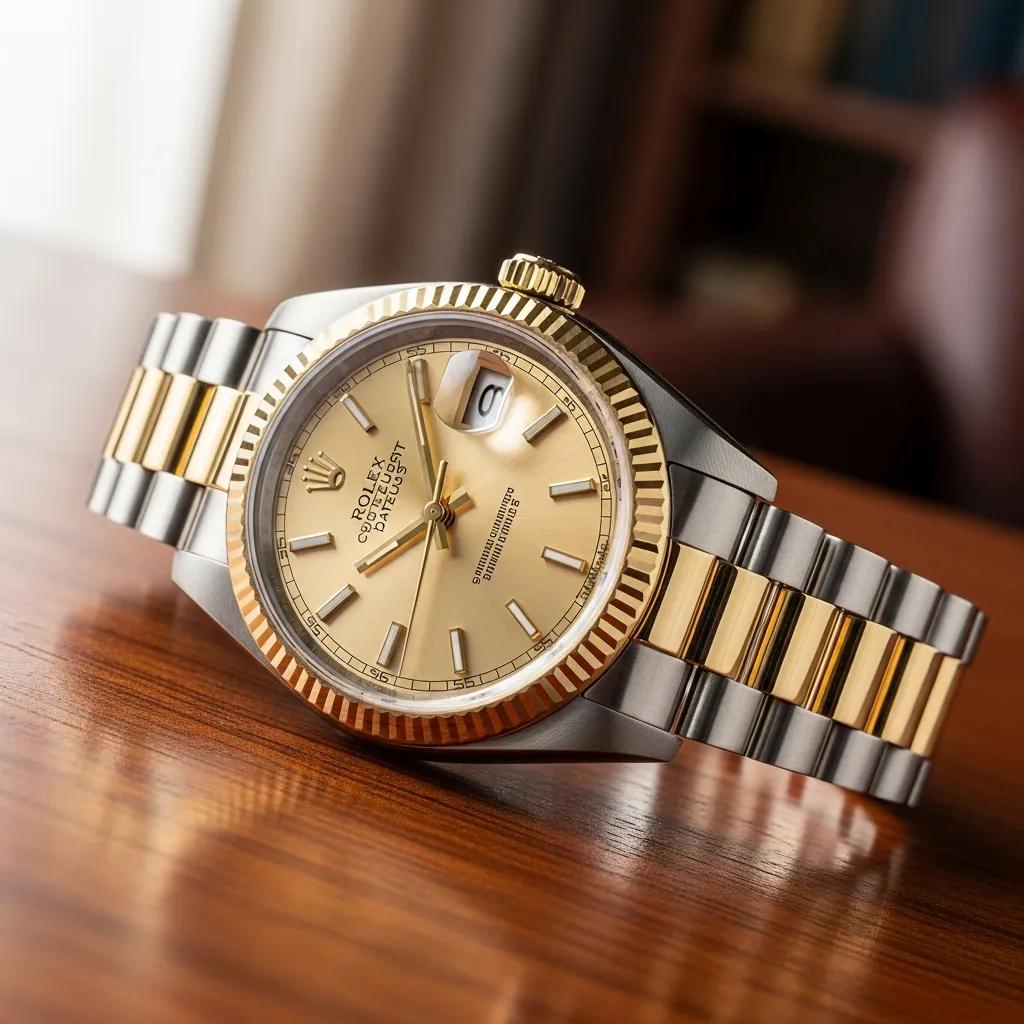 Genuine Rolex Datejust watch highlighting luxury and craftsmanship