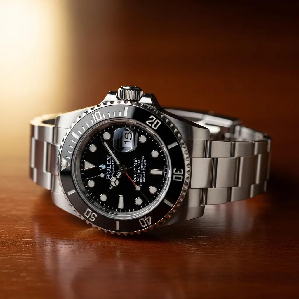 Genuine Rolex Submariner watch highlighting luxury and craftsmanship