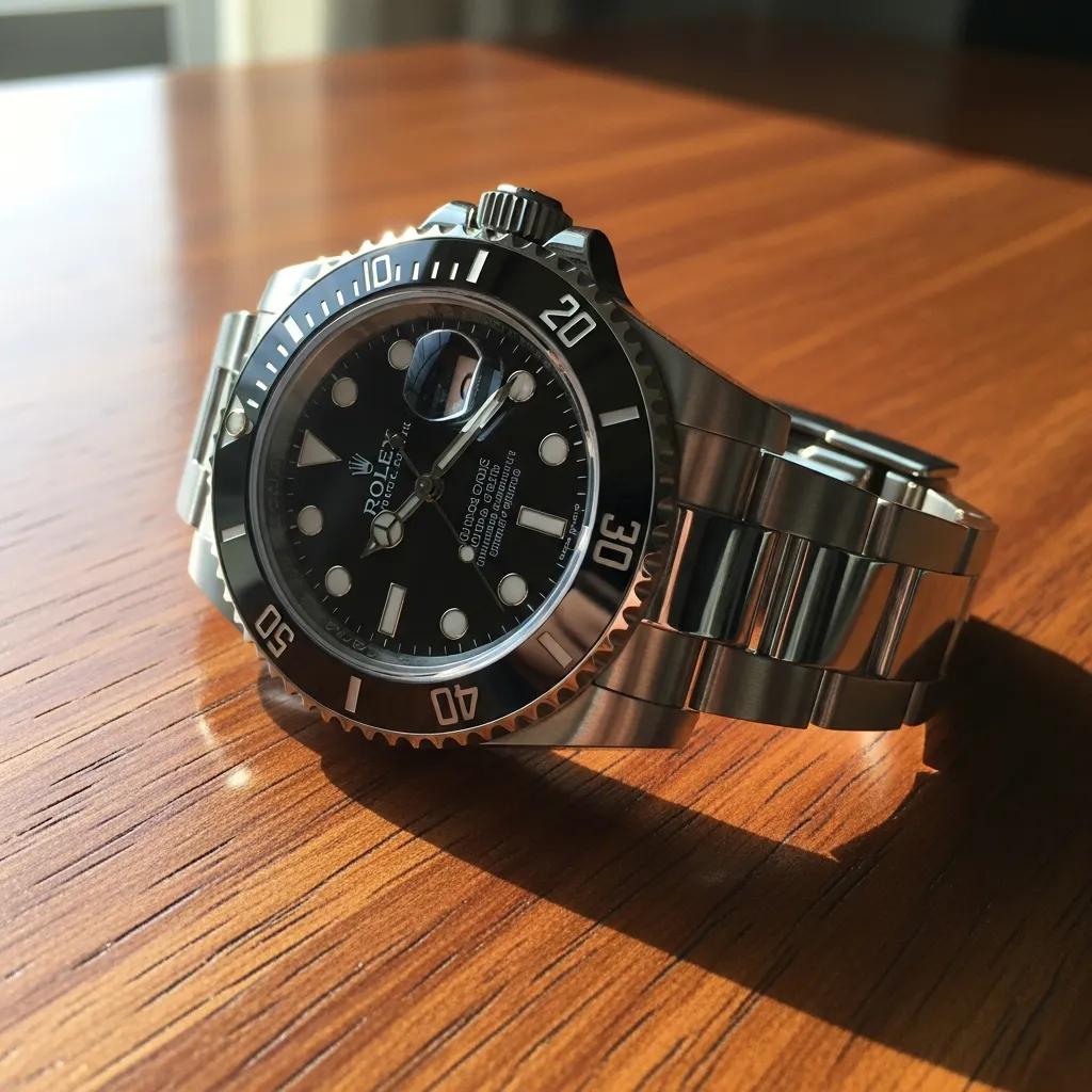 Genuine Rolex Submariner watch showcasing luxury craftsmanship