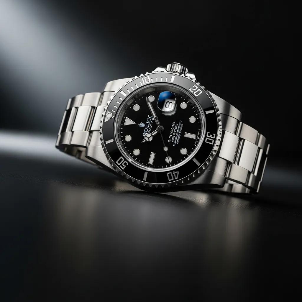 Genuine Rolex Submariner watch showcasing luxury craftsmanship and design