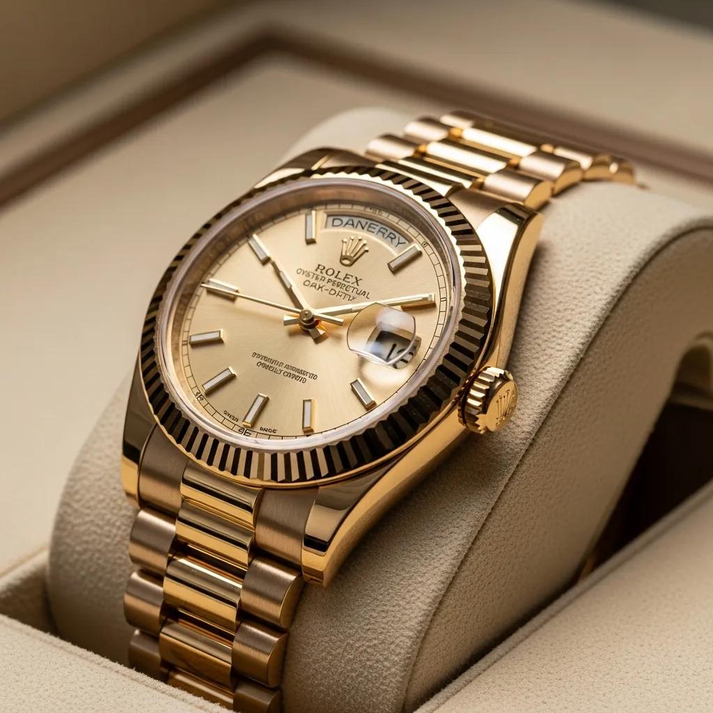 Genuine Rolex watch showcasing craftsmanship and luxury