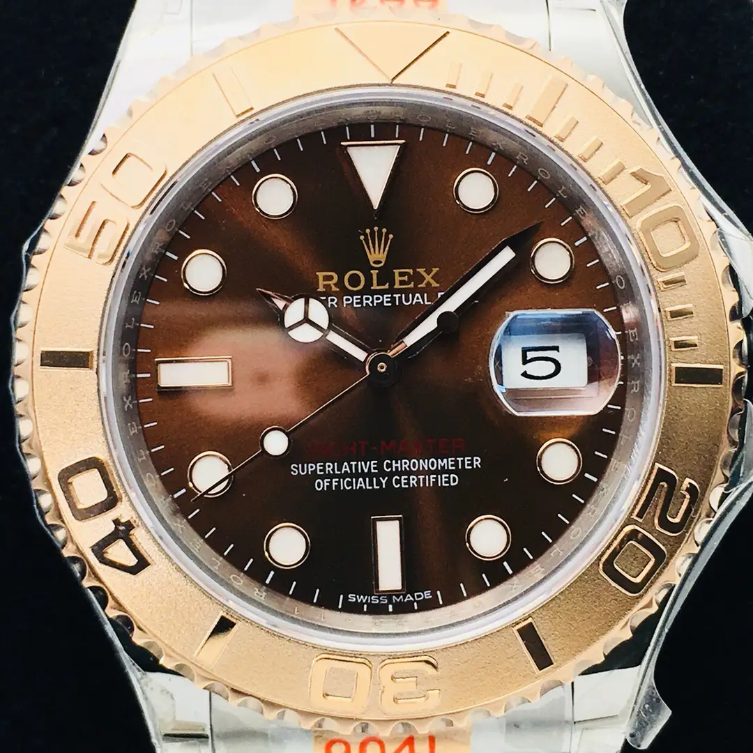 Rolex Yacht-Master 40  Chocolate Dial Two tone Rose Gold