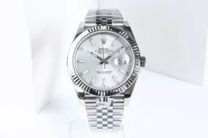 Fake Rolex Datejust Silver Index Best Jubilee Bracelet 41MM
