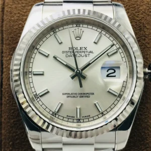 Fake Rolex Datejust Silver Index Best Jubilee Bracelet 36MM