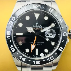 Rolex Explorer II 42mm Black Dial Stainless Steel Automatic Watch Stunning