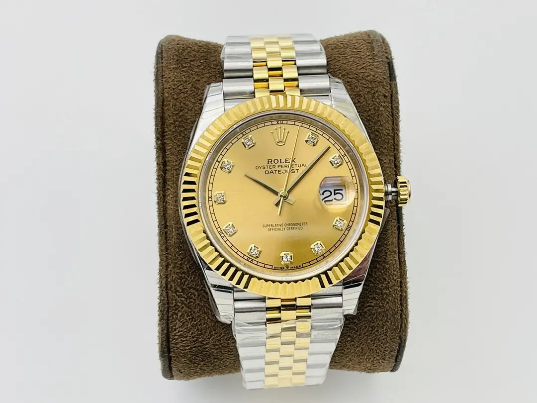Rolex Datejust Champagne Diamond Dial jubilee