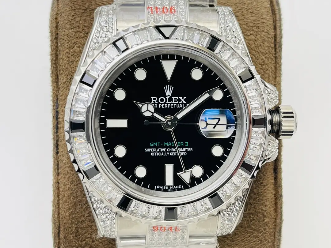 Rolex GMT-Master II Diamond-Set White Gold Watch