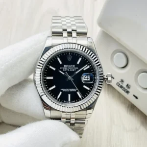 Fake Rolex Datejust Black Stick Best Jubilee Bracelet 41MM