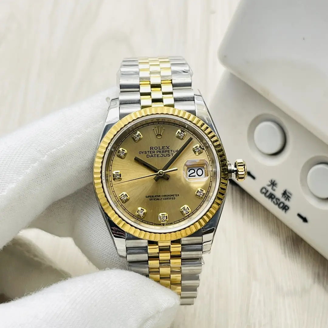 Rolex Datejust 41 Champagne Diamond Dial