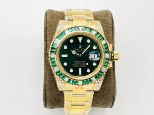 Rolex GMT-Master II Yellow Gold Green/Black Bezel 116718LN