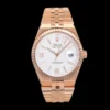 Fake Rolex Land-Dweller Rose Gold White Dial Premium Flat Jubilee Bracelet 36MM
