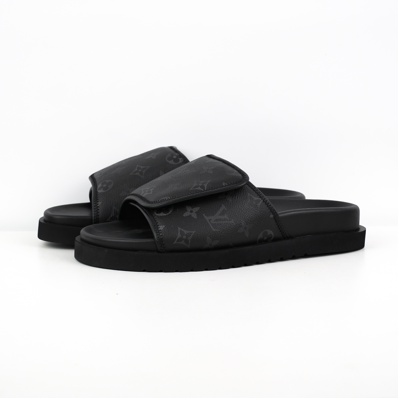 Lv Miami Damier Round Head One Word Slippers