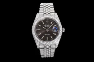 iced datejust replica 41MM black dial special diamond Jubilee 126300 RepsGoat