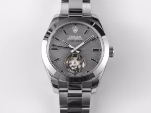 Fake Rolex Milgauss Label Noir Tourbillon Premium Slate Grey Oyster Bracelet 40MM