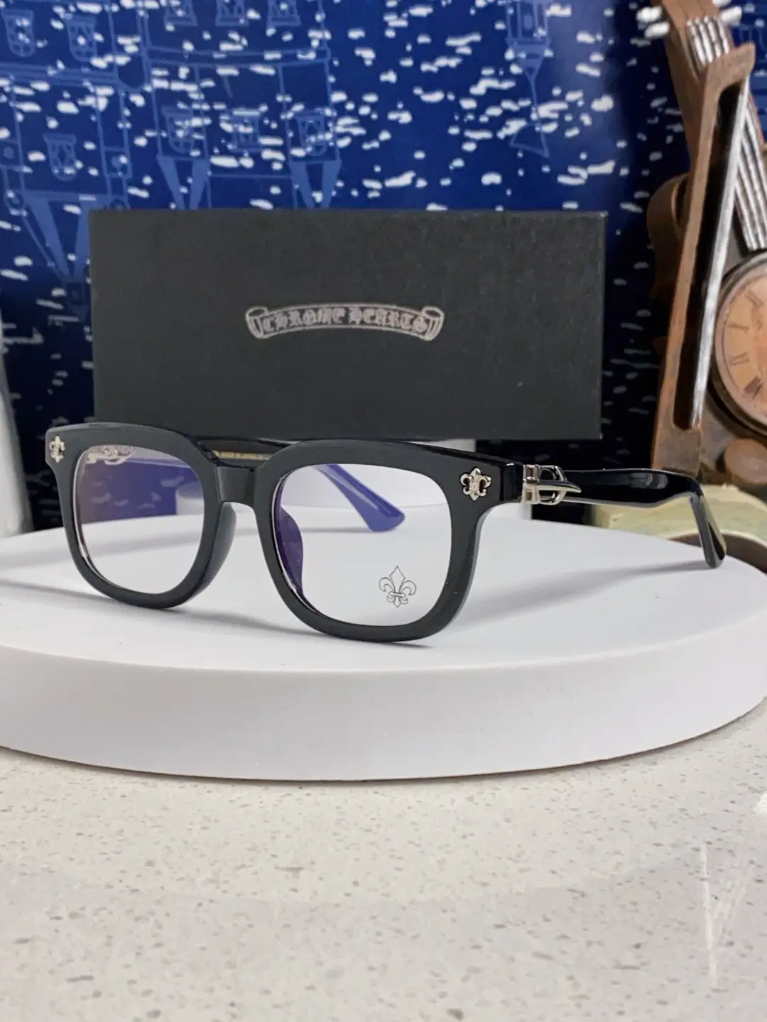 Chrome Hearts 2026 new thick framed glasses frame for men and women retro