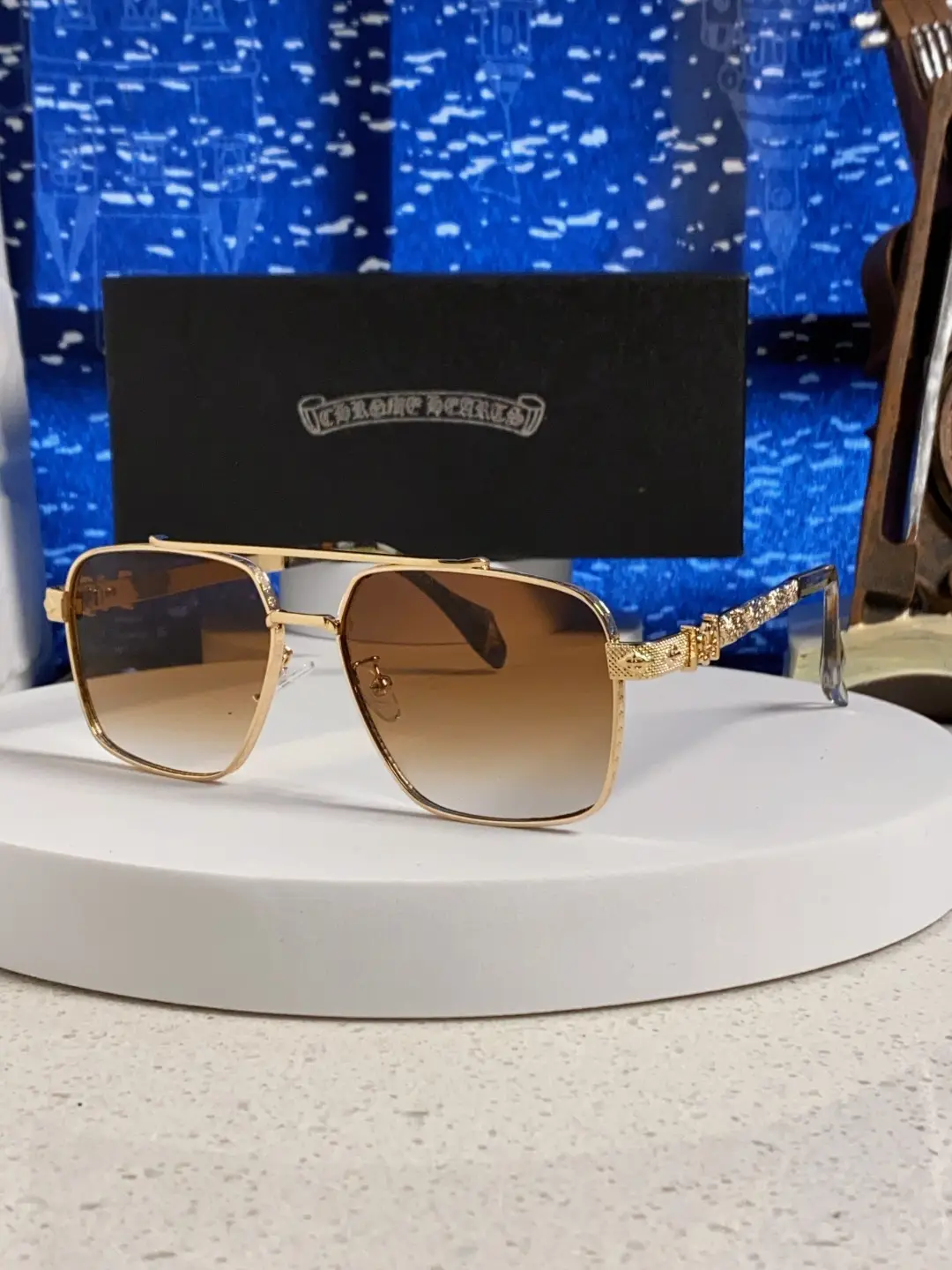 Chrome Hearts 2026 new high-end sunglasses with double beam frame