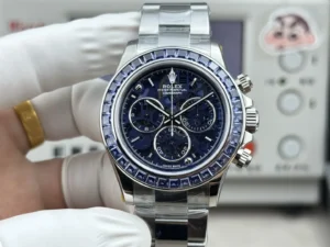 Rolex Daytona Arolla Project Blue replica 40MM Oyster Bracelet RepsGoat