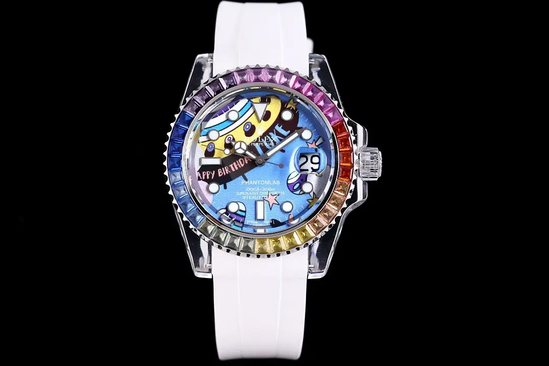 Rolex Oyster Perpetual Submariner Date Labubu Sapphire Rainbow