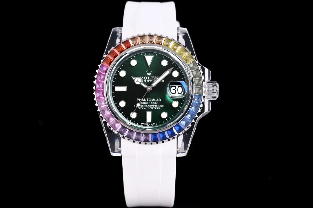Rolex Oyster Perpetual Submariner Date Sapphire Rainbow