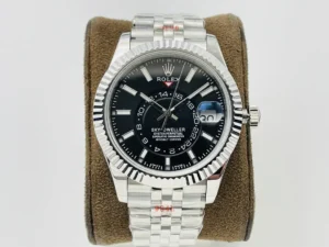 Rolex Sky-Dweller Black Dial Jubilee replica 336934 42MM Jubilee Bracelet RepsGoat