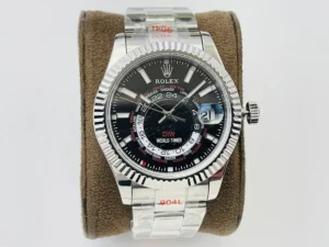 Fake Rolex Sky Dweller Black Oyster Best DiW 42MM Watch
