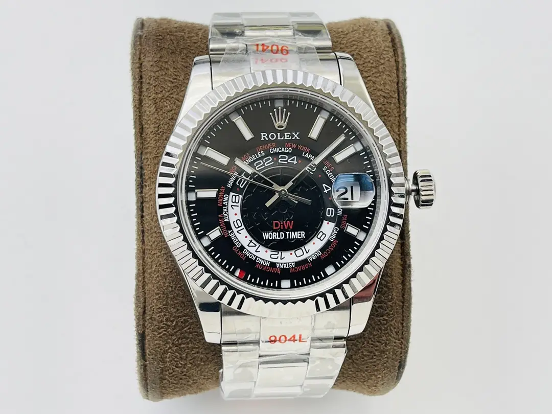 Rolex DiW Sky-Dweller World Timer Black Dial