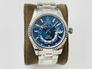 Fake Rolex Sky Dweller Blue Best DiW Oyster Bracelet 42MM