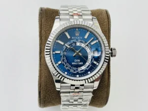 Fake Rolex Sky Dweller Blue Jubilee Best DiW 42MM Watch