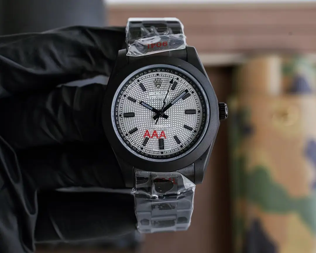 ROLEX automatic mechanical stainless steel case size 40mm coated fiberglass stainless steel