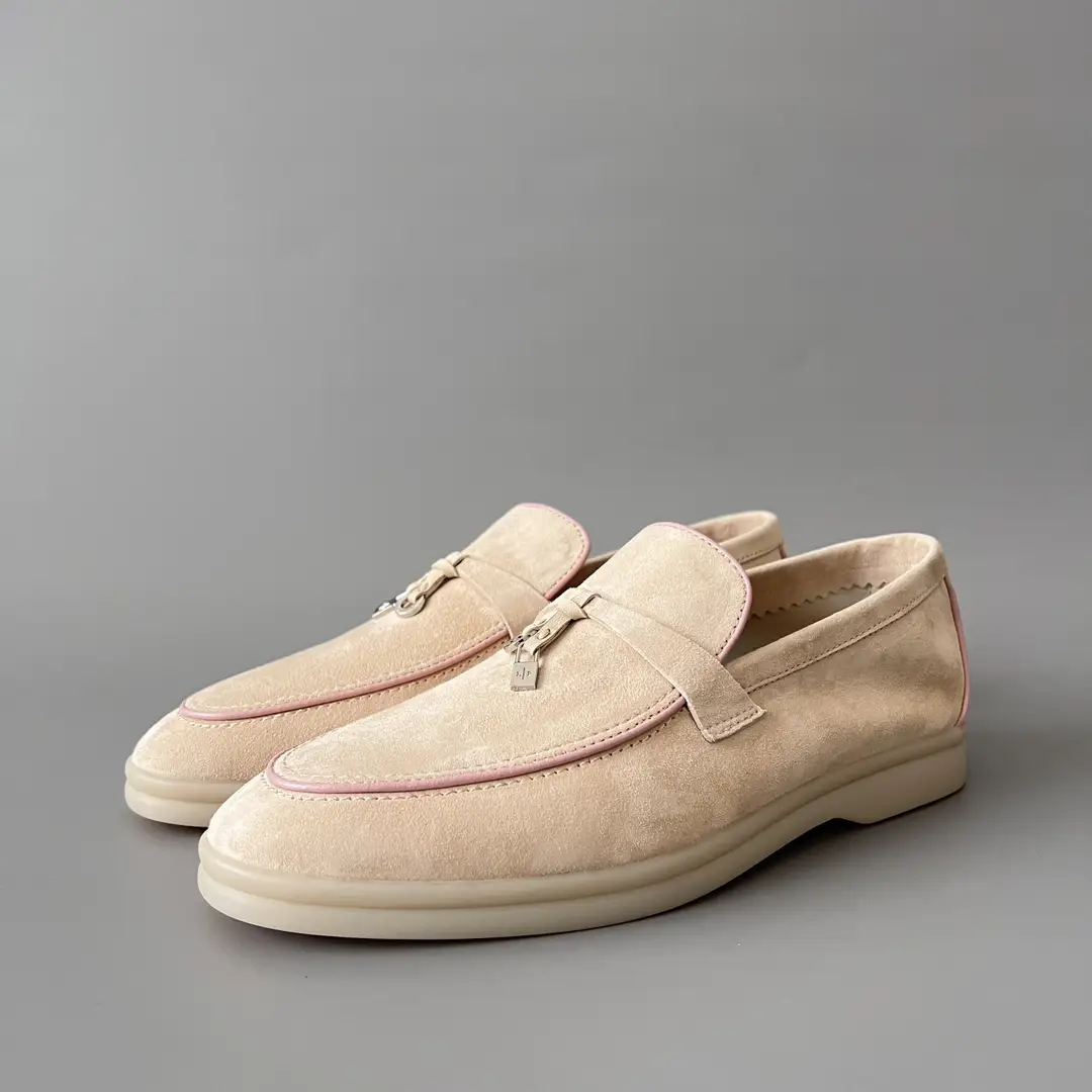 Loro Piana round toe low top women's loafers.
encoding