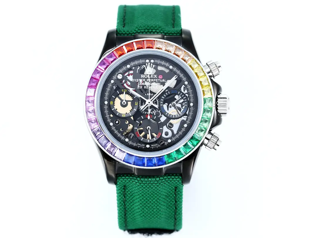 Pagani Design  &ldquo;Oyster Perpetual&rdquo; Rainbow Skeleton Mechanical Watch
