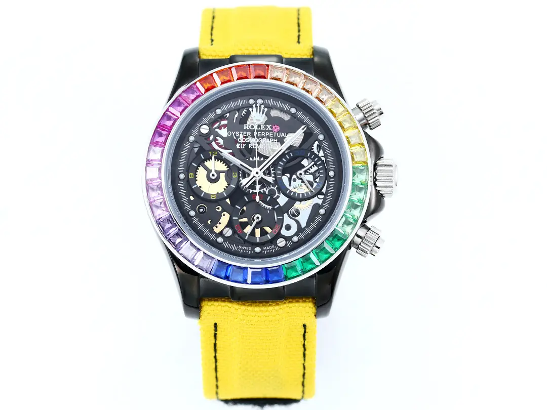 Pagani Design  &ldquo;Oyster Perpetual&rdquo; Rainbow Skeleton Mechanical Watch
