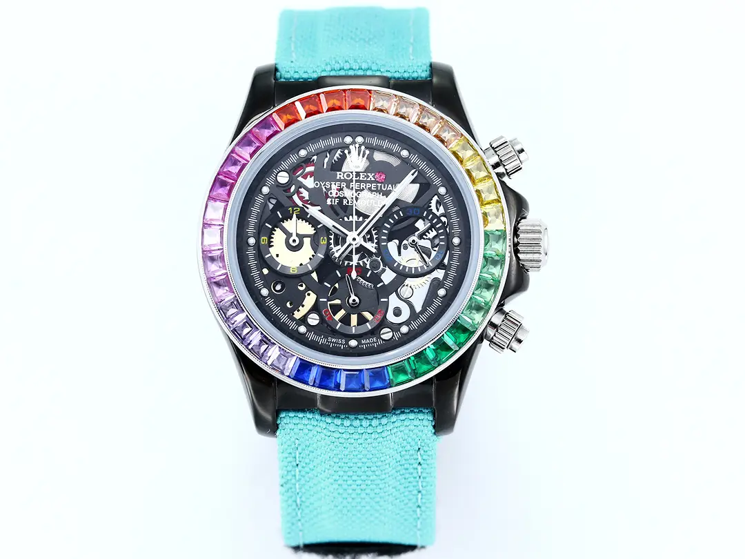 Pagani Design  &ldquo;Oyster Perpetual&rdquo; Rainbow Skeleton Mechanical Watch