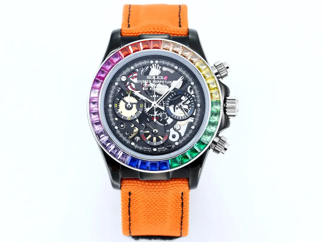 Pagani Design  &ldquo;Oyster Perpetual&rdquo; Rainbow Skeleton Mechanical Watch