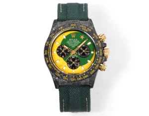 gt green daytona replica 40MM carbon green strap RepsGoat