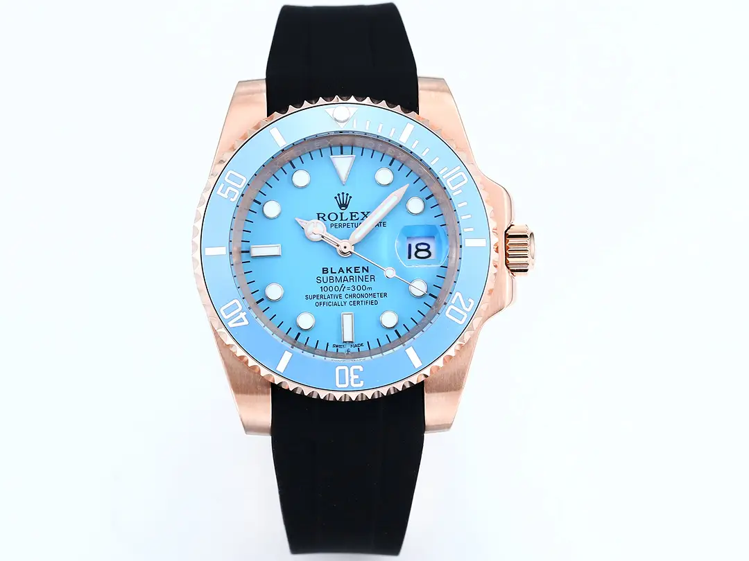 Blaken Rolex Submariner Date "Tiffany" Rose Gold Custom