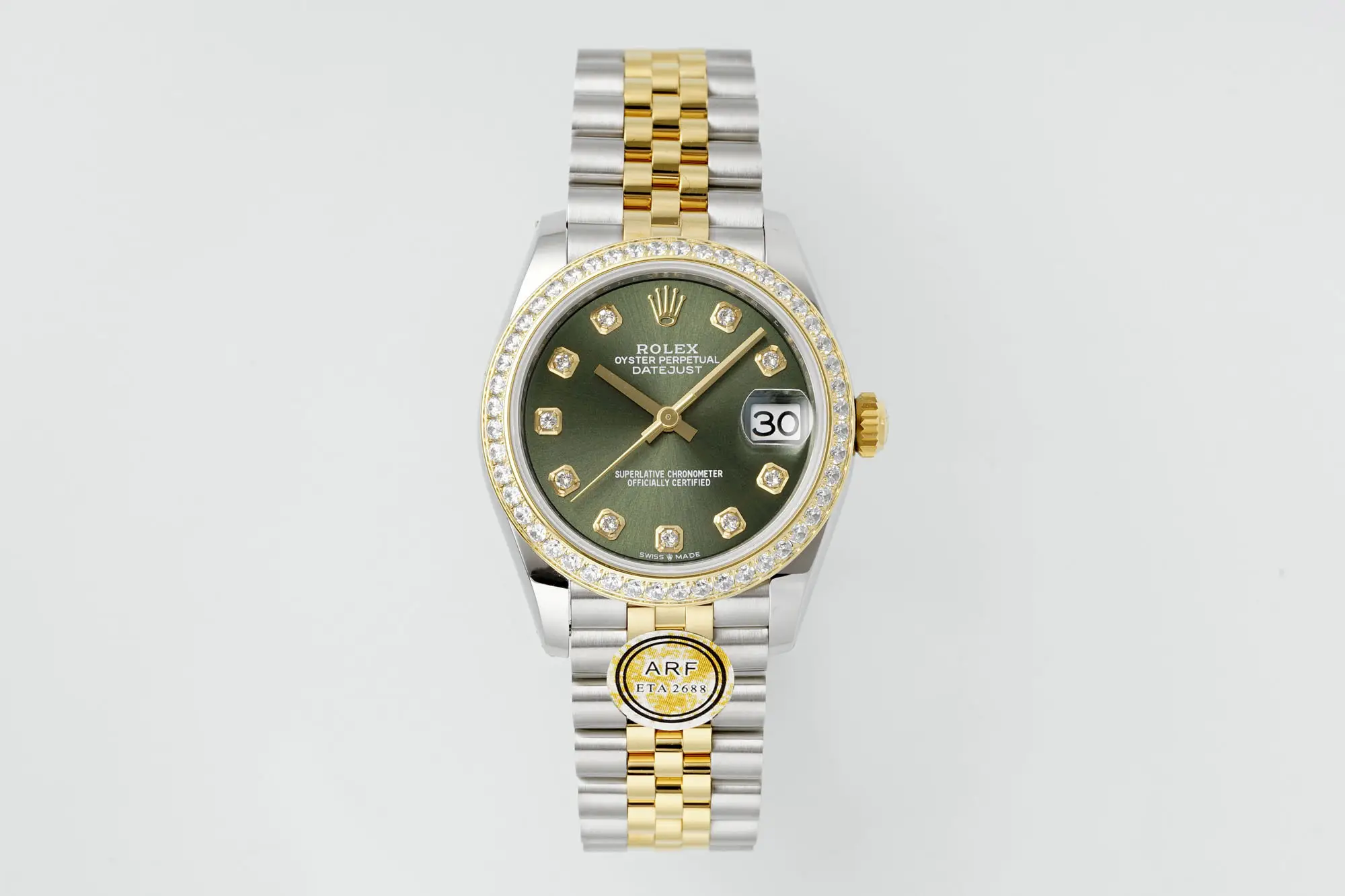 Rolex Datejust 31 Olive Green Diamond Dial