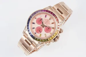 pink rainbow daytona replica 40MM rose gold RepsGoat