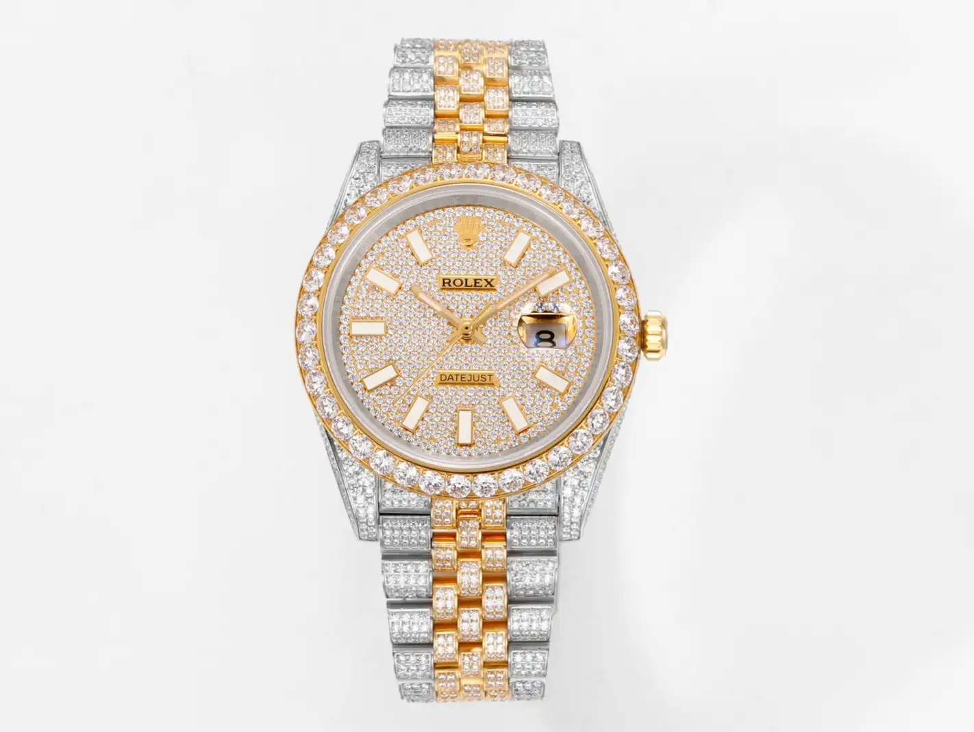 Rolex Datejust 41 "Iced Out" Pav&eacute; Diamond Dial