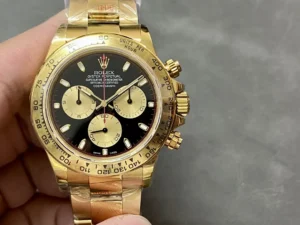 Rolex Daytona 116508 replica 40MM black dial yellow gold Oyster bracelet RepsGoat