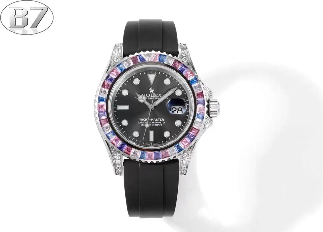 B7Rolex global limited edition gem yacht luxury model, aesthetically delayed