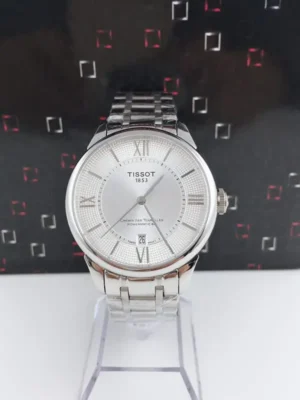 Tissot Duruer Silver Bracelet Watch White Dial Automatic Ultimate 42MM T099
