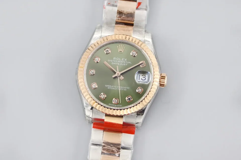 Rolex Datejust 31 178313 Diamond Champagne Dial Oyster Bracelet Watch 178383-0005
