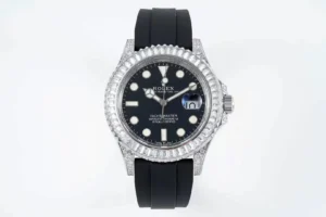 Rolex Yacht Master 42MM hidden diameter 226679TBR officially launched, limited edition worldwide. 18K white gold plated outer ring embedded with T-shaped rock sugar diamond
