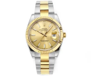 Rolex Datejust 41 Champagne Oyster Replica 41MM Two-Tone Bracelet 126333-0009